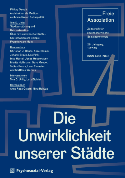 Cover der Ausgabe: Freie Assoziation Jahrgang 28 (2025), Heft 1