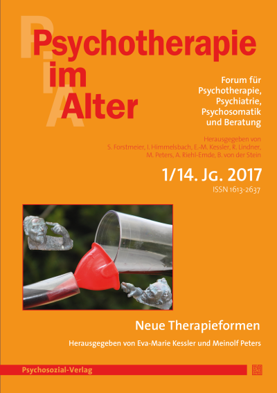 Cover der Ausgabe: Psychotherapie im Alter Jahrgang 14 (2017), Heft 1