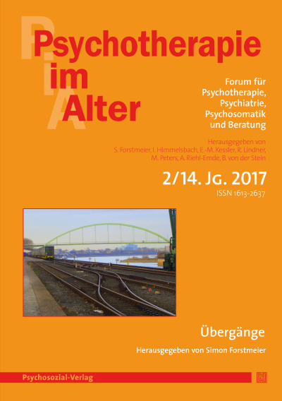 Cover der Ausgabe: Psychotherapie im Alter Jahrgang 14 (2017), Heft 2