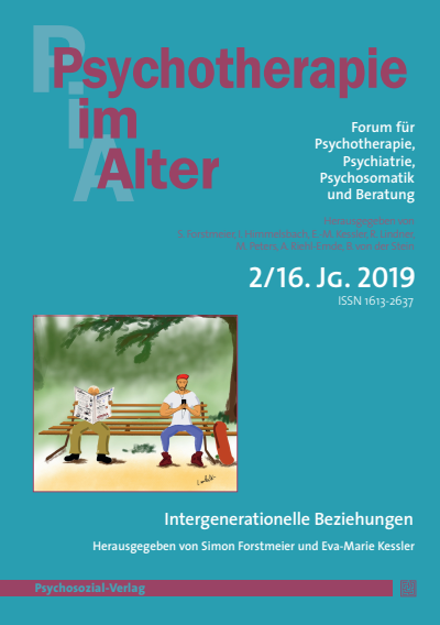 Cover der Ausgabe: Psychotherapie im Alter Jahrgang 16 (2019), Heft 2