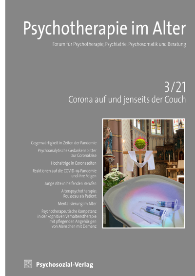 Cover der Ausgabe: Psychotherapie im Alter Jahrgang 18 (2021), Heft 3