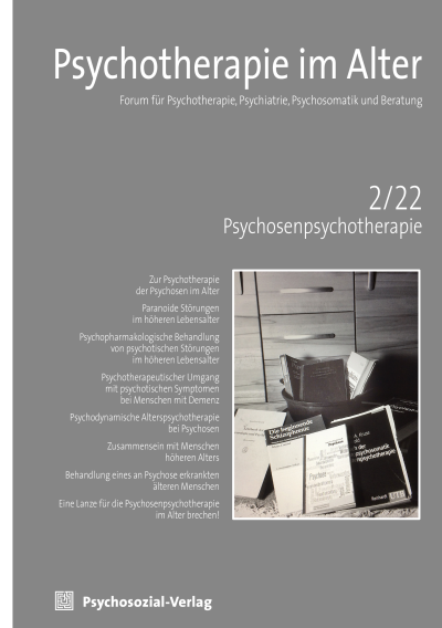 Cover der Ausgabe: Psychotherapie im Alter Jahrgang 19 (2022), Heft 2