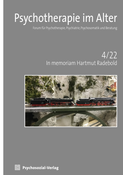 Cover der Ausgabe: Psychotherapie im Alter Jahrgang 19 (2022), Heft 4