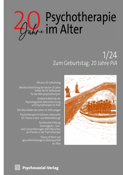 Cover der Ausgabe: Psychotherapie im Alter Jahrgang 21 (2024), Heft 1