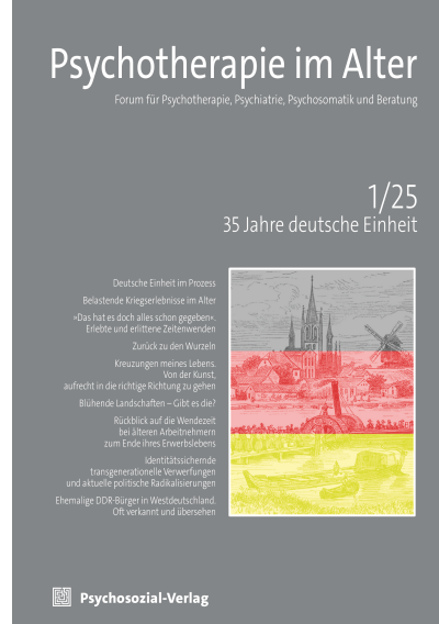 Cover der Ausgabe: Psychotherapie im Alter Jahrgang 22 (2025), Heft 1