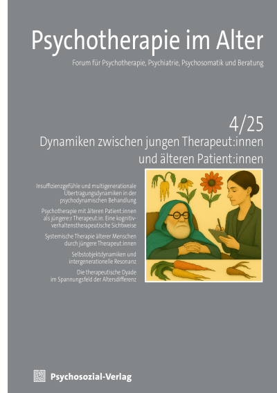 Cover der Ausgabe: Psychotherapie im Alter Jahrgang 22 (2025), Heft 4