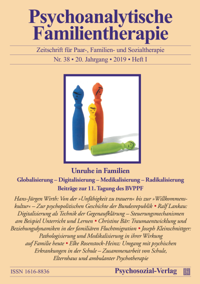 Cover der Ausgabe: Psychoanalytische Familientherapie Jahrgang 20 (2019), Heft 1