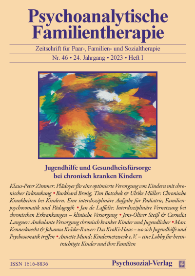 Cover der Ausgabe: Psychoanalytische Familientherapie Jahrgang 24 (2023), Heft 1