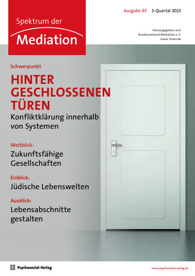 Cover der Ausgabe: Spektrum der Mediation Jahrgang 20 (2023), Heft 3