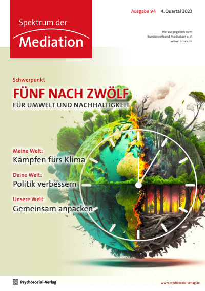 Cover der Ausgabe: Spektrum der Mediation Jahrgang 20 (2023), Heft 4
