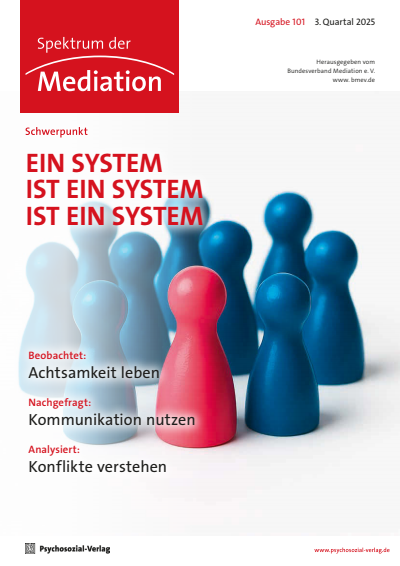 Cover der Ausgabe: Spektrum der Mediation Jahrgang 22 (2025), Heft 3