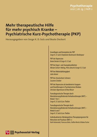 Cover der Ausgabe: Psychotherapie Jahrgang 26 (2021), Heft 2