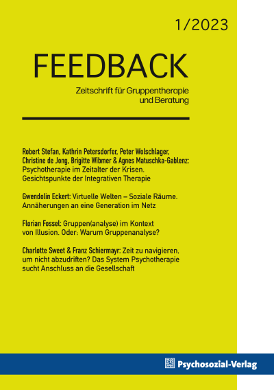Cover der Ausgabe: Feedback Jahrgang 12 (2023), Heft 1