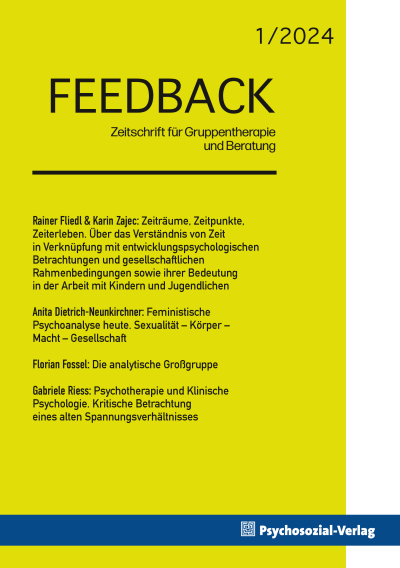 Cover der Ausgabe: Feedback Jahrgang 13 (2024), Heft 1