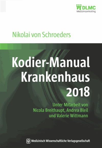 Cover des Buchs: Kodier-Manual Krankenhaus 2018