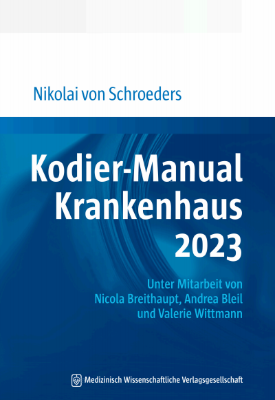 Cover des Buchs: Kodier-Manual Krankenhaus 2023