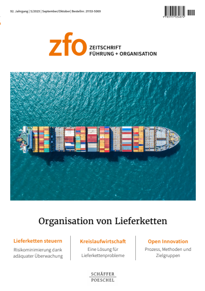 Cover der Ausgabe: zfo Jahrgang 92 (2023), Heft 5