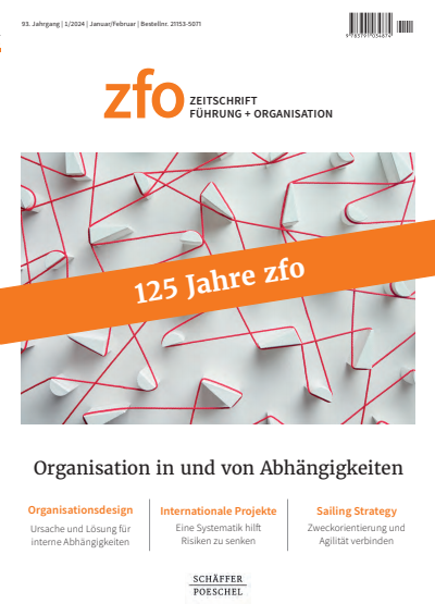 Cover der Ausgabe: zfo Jahrgang 93 (2024), Heft 1