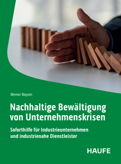 Cover des Buchs: Nachhaltige Bewältigung von Unternehmenskrisen