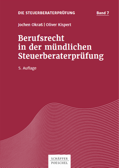 Cover des Buchs: Berufsrecht in der mündlichen Steuerberaterprüfung
