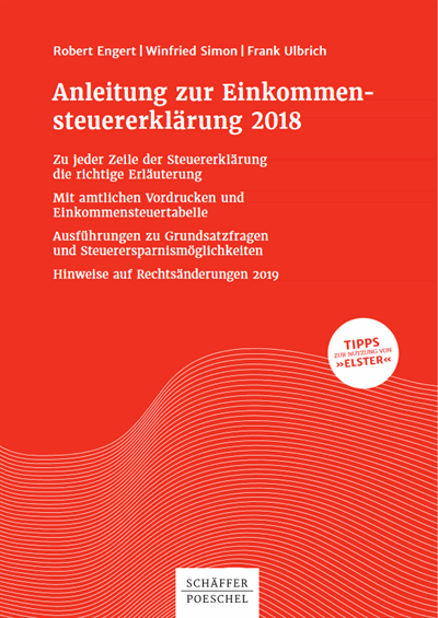 Cover des Buchs: Anleitung zur Einkommensteuererklärung 2018