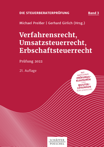 Cover des Buchs: Verfahrensrecht, Umsatzsteuerrecht, Erbschaftsteuerrecht