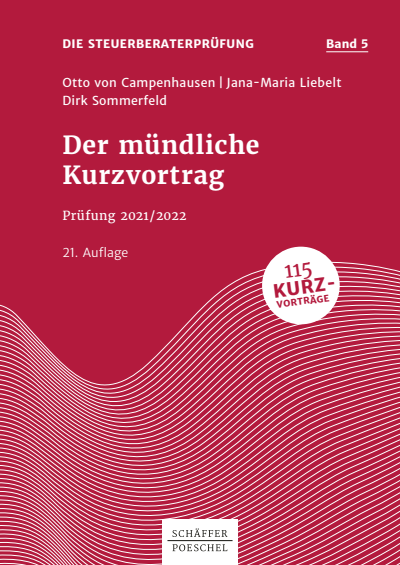 Cover des Buchs: Der mündliche Kurzvortrag