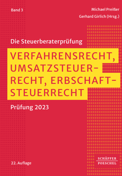 Cover of book: Verfahrensrecht, Umsatzsteuerrecht, Erbschaftsteuerrecht