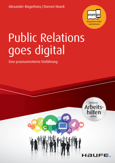 Cover des Buchs: Public Relations goes digital - inkl. Arbeitshilfen online