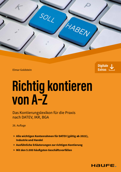 Cover des Buchs: Richtig kontieren von A-Z