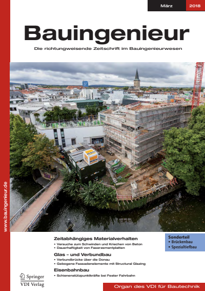 Cover der Ausgabe: Bauingenieur Jahrgang 93 (2018), Heft 03