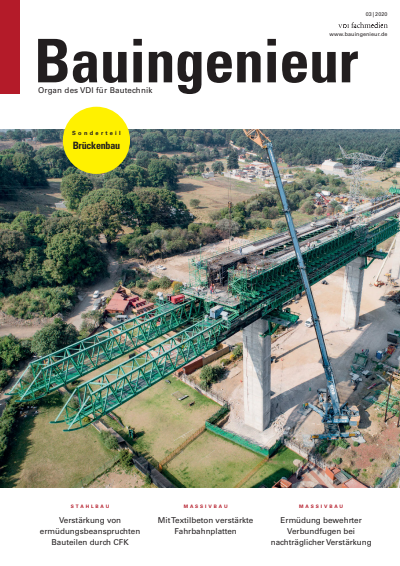 Cover der Ausgabe: Bauingenieur Jahrgang 95 (2020), Heft 03