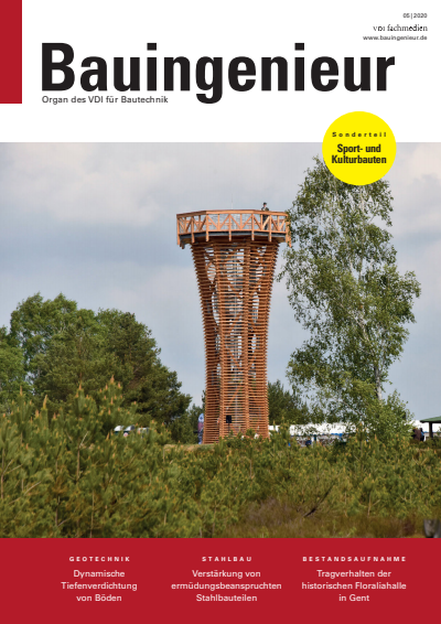 Cover der Ausgabe: Bauingenieur Jahrgang 95 (2020), Heft 05