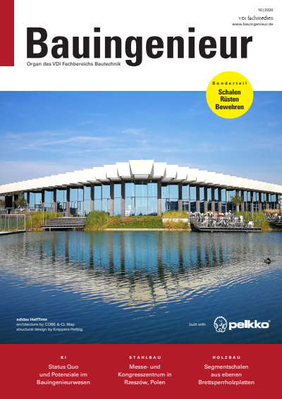 Cover der Ausgabe: Bauingenieur Jahrgang 95 (2020), Heft 10