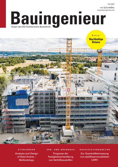 Cover der Ausgabe: Bauingenieur Jahrgang 97 (2022), Heft 04