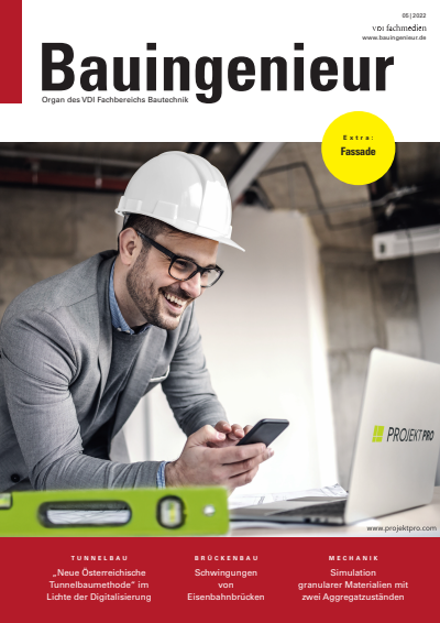 Cover der Ausgabe: Bauingenieur Jahrgang 97 (2022), Heft 05