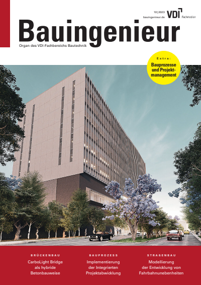 Cover der Ausgabe: Bauingenieur Jahrgang 98 (2023), Heft 10