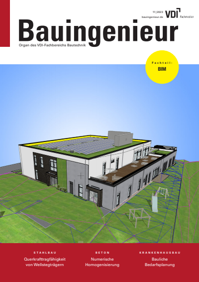 Cover der Ausgabe: Bauingenieur Jahrgang 98 (2023), Heft 11