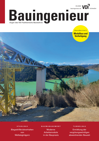 Cover der Ausgabe: Bauingenieur Jahrgang 99 (2024), Heft 03