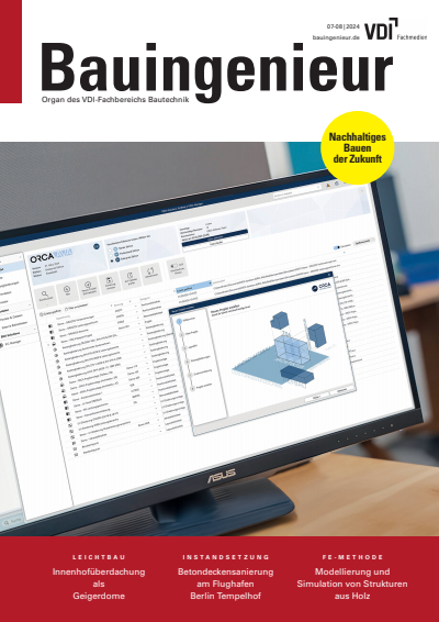 Cover der Ausgabe: Bauingenieur Jahrgang 99 (2024), Heft 07-08