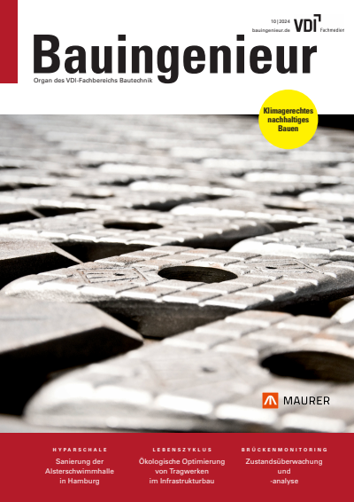 Cover der Ausgabe: Bauingenieur Jahrgang 99 (2024), Heft 10