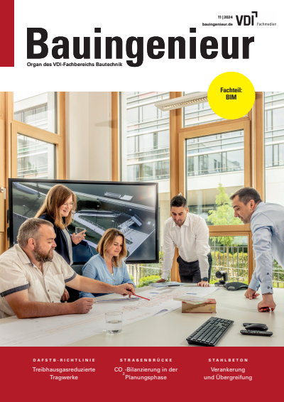 Cover der Ausgabe: Bauingenieur Jahrgang 99 (2024), Heft 11