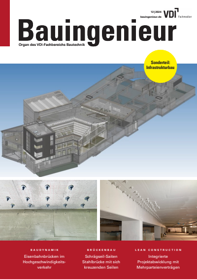 Cover der Ausgabe: Bauingenieur Jahrgang 99 (2024), Heft 12