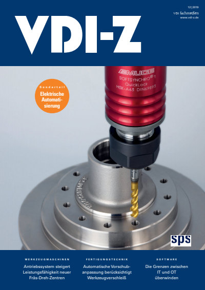 Cover der Ausgabe: VDI-Z Jahrgang 161 (2019), Heft 12