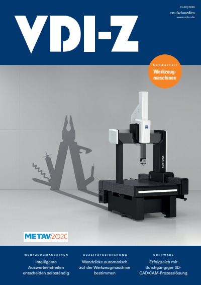 Cover der Ausgabe: VDI-Z Jahrgang 162 (2020), Heft 01-02