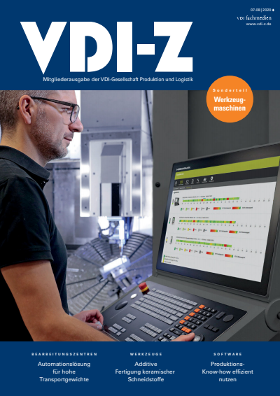 Cover der Ausgabe: VDI-Z Jahrgang 162 (2020), Heft 07-08