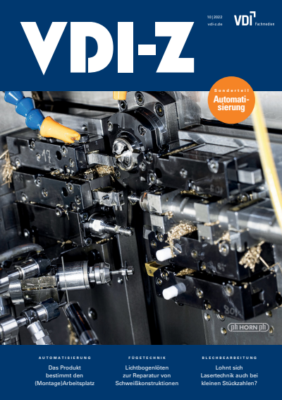 Cover der Ausgabe: VDI-Z Jahrgang 164 (2022), Heft 10