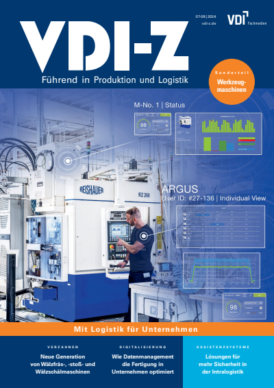Cover der Ausgabe: VDI-Z Jahrgang 166 (2024), Heft 07-08