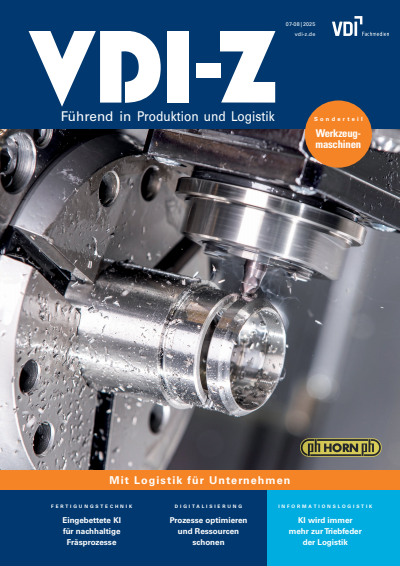 Cover der Ausgabe: VDI-Z Jahrgang 167 (2025), Heft 07-08