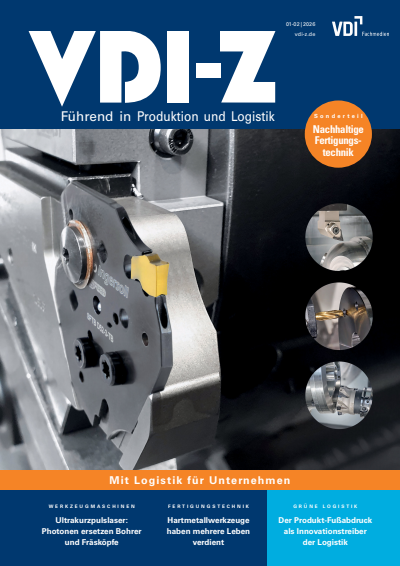 Cover der Ausgabe: VDI-Z Jahrgang 168 (2026), Heft 01-02